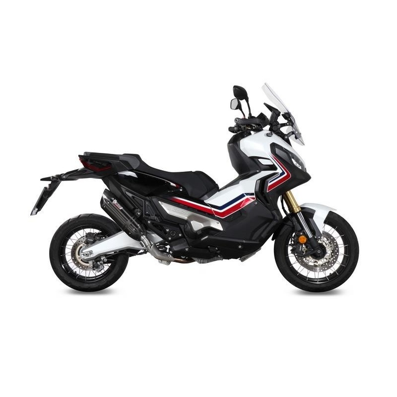 TERMINALE MIVV SUONO HONDA X-ADV 750 2017-2020, OMOLOGATO BLACK/CARBONIO