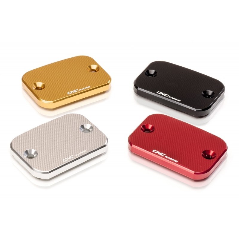 TAPA DEPÓSITO BOMBA FRENO DELANTERO CNC RACING STREAKS DUCATI SCRAMBLER FULL THROTTLE 800 2015-2018, SILVER