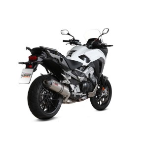 TERMINALE MIVV OVALE HONDA CROSSRUNNER 800 2015-2020, OMOLOGATO TITANIO/CARBONIO