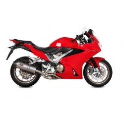 TERMINALE MIVV OVALE PER HONDA VFR 800 F 2014-2020, OMOLOGATO TITANIO/CARBONIO