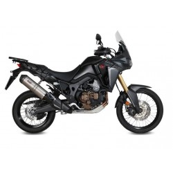 TERMINALE MIVV OVALE HONDA AFRICA TWIN 1000 2016-2019, OMOLOGATO TITANIO/CARBONIO