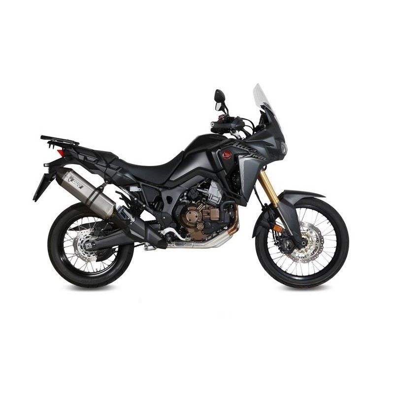 TERMINALE MIVV SPEED EDGE HONDA AFRICA TWIN 1000 2016-2019, OMOLOGATO ACCIAIO/CARBONIO