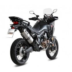 TERMINALE MIVV SPEED EDGE HONDA AFRICA TWIN 1000 2016-2019, OMOLOGATO ACCIAIO/CARBONIO