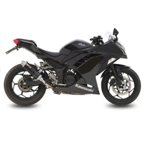 TERMINALE MIVV GP KAWASAKI NINJA 300 2013-2018, OMOLOGATO BLACK