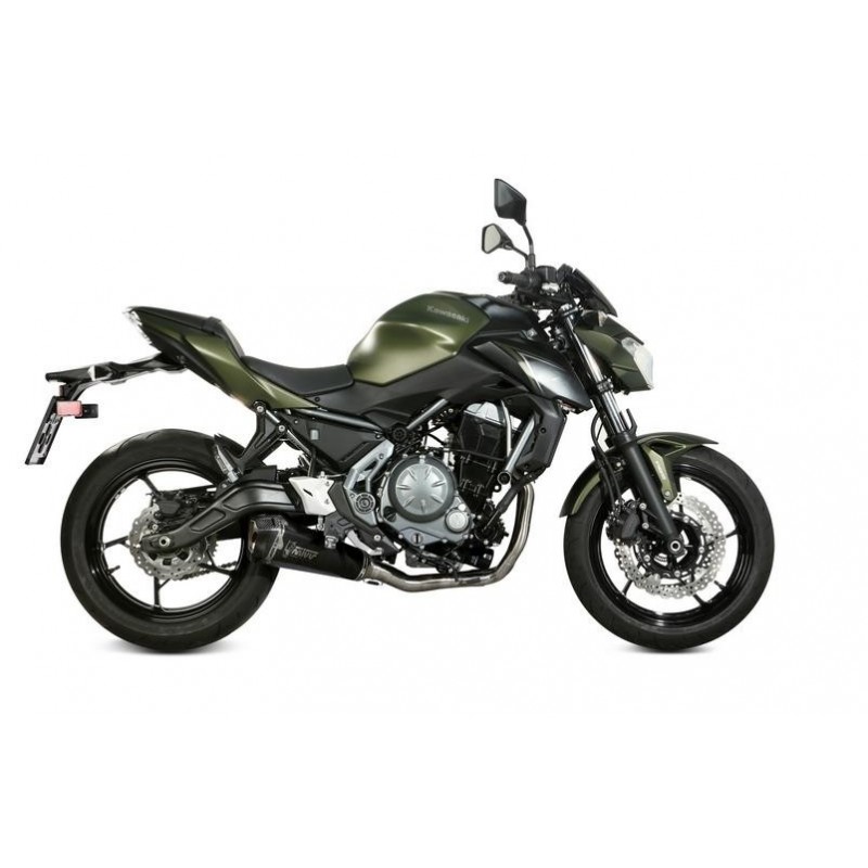 IMPIANTO DI SCARICO COMPLETO MIVV DELTA RACE KAWASAKI Z 650 2017-2019, DEKAT BLACK/CARBONIO