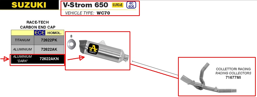 Arrow 72622AKN-71677MI