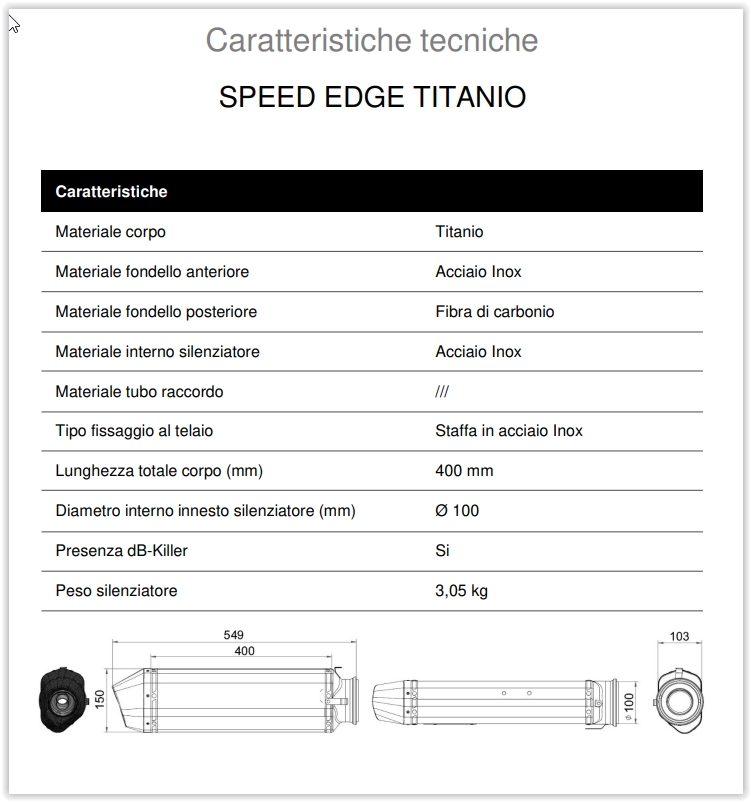 mivv speed edge titanium